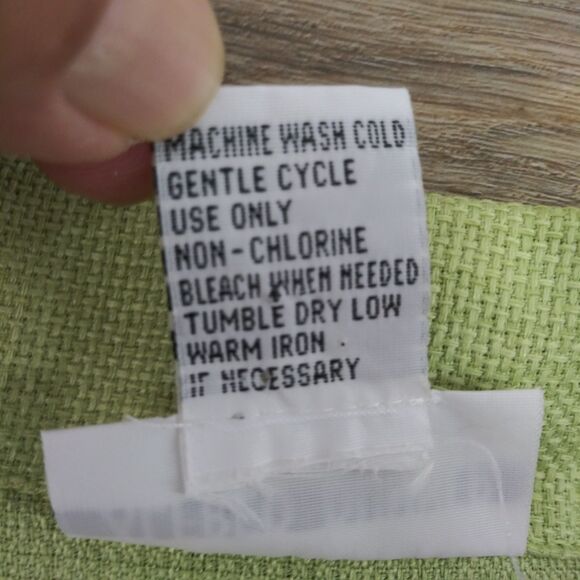 Alfred Dunner Blouse Women Size 20 Green Embroidered Floral Collar Button Up Top - Picture 7 of 7